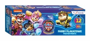 Farby plakatowe PSI PATROL Bambino 12 kolorów (60740)