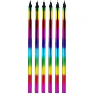 6 x Ołówek szkolny TĘCZOWY HB RAINBOW (160-2275ZEST)