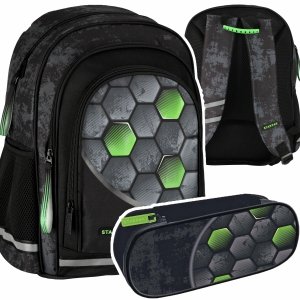 ZESTAW 2 el. Plecak szkolny 23 L FOOTBALL Piłka nożna Starpak (527190SET2CZ)