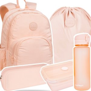 ZESTAW 5 el. Plecak CoolPack RIDER  27 L PASTEL / POWDER PEACH (F109650SET5CZ)