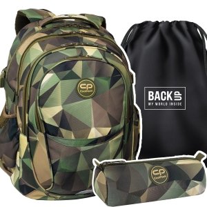 ZESTAW 3 el. Plecak CoolPack FACTOR 29 L moro, HEDGE (F002731SET3CZ)