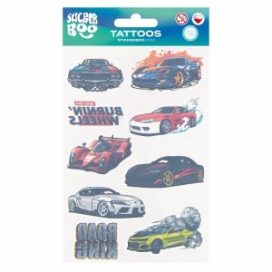 Tatuaż zmywalny STICKER BOO Samochody (540453)