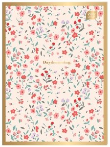 Zeszyt A4 60 kartek w kratkę METALLIC FLORAL mix (48449)