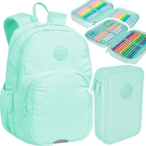 ZESTAW 2 el. Plecak CoolPack RIDER  27 L miętowy, PASTEL / POWDER MINT (F109645SET2CZ)