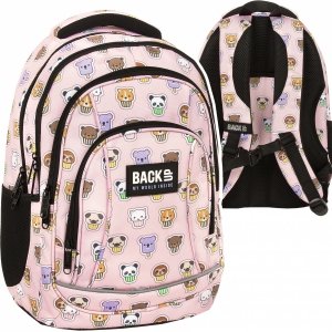 Plecak szkolny młodzieżowy BackUP 26 L ZWIERZAKI MUFFINS (PLB6A30)