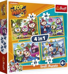 TREFL Puzzle 4 w 1 TOP WING PTASIA AKADEMIA (34342)