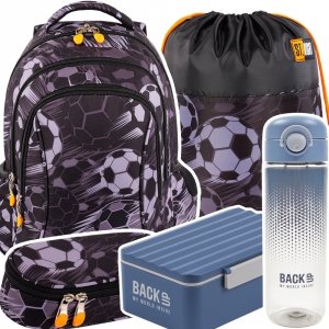 ZESTAW 5 el. Plecak wczesnoszkolny ST.RIGHT piłka nożna, CLASSIC BALL BP26 (67008SET5CZ)