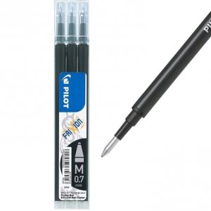 3 x Wkład do długopisu żelowego wymazywalnego Frixion PILOT CZARNY (56056ZESTAW)