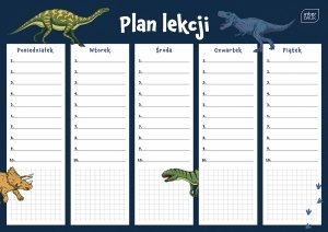 Plan lekcji A4 Boys DINOZAURY (97624)