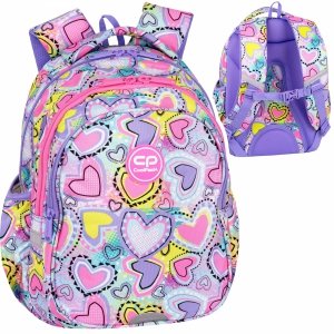 Plecak wczesnoszkolny CoolPack JERRY 21 L serca, PASTEL HEARTS (F029832)