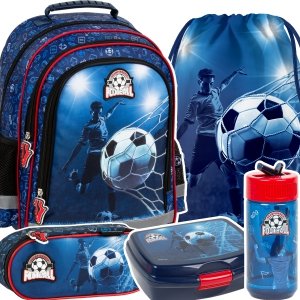 ZESTAW 5 el. Plecak szkolny FOOTBALL Piłka nożna (PL15BPI19SET5CZ)