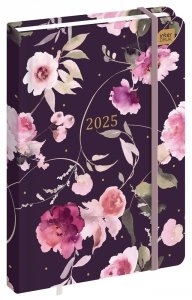 Kalendarz książkowy B6 DREAM Kwiaty 192 strony 2025 (58509)