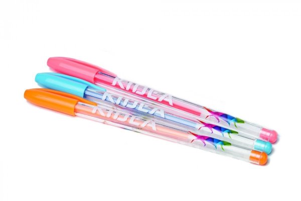 KIDEA Długopisy żelowe 6 kolorów Fluorescencyjne Zapachowe (DZF6KA)