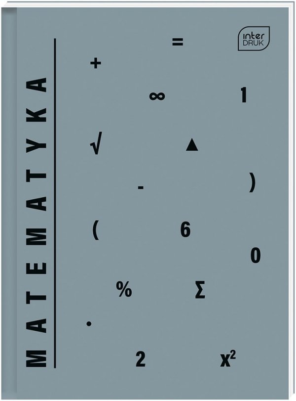 Brulion A5 80 kartek w kratkę twarda oprawa MATEMATYKA (32448)