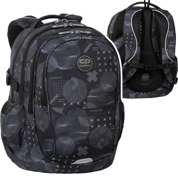 Plecak CoolPack FACTOR 29 L szare wzory, SHIPS (F002739)