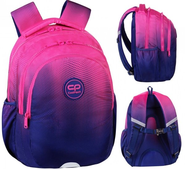 Plecak wczesnoszkolny CoolPack JERRY 21 L różowe ombre, GRADIENT FRAPE (E29508)