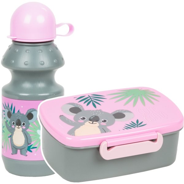 Zestaw bidon i śniadaniówka CUTE KOALA Misie (BKKOA10+SAKOA10)
