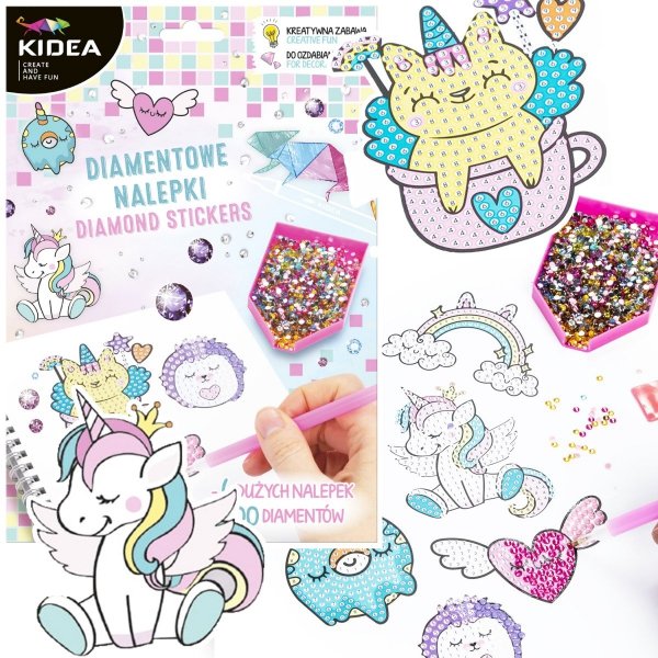 NAKLEJKI DIAMENTOWE Magiczny Świat KIDEA HAFT DIAMENTOWY (NDMSKA)