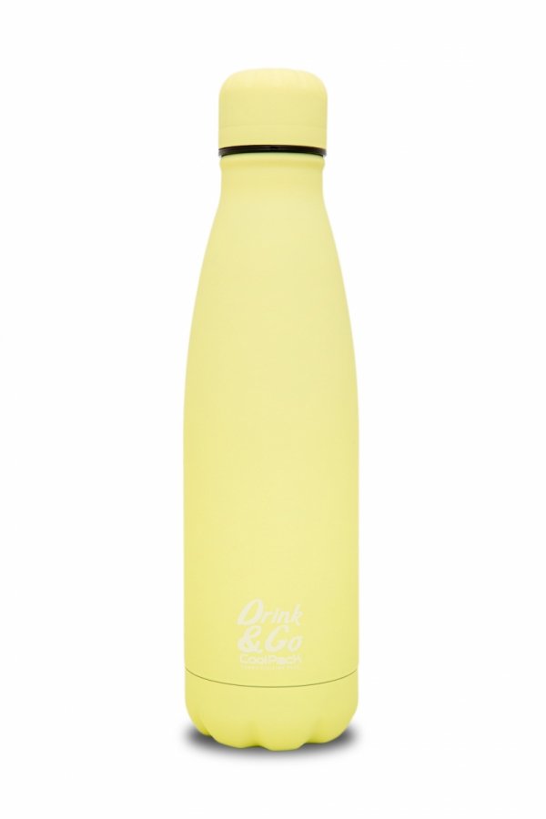Bidon Drink&amp;Go butelka termiczna CoolPack 500ml pastel, POWDER YELLOW (Z04649)