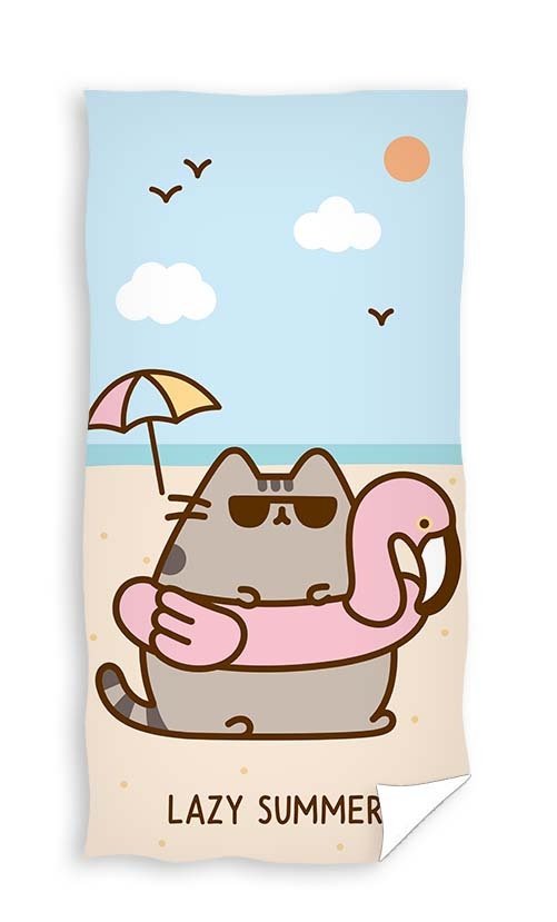 Ręcznik plażowy kąpielowy PUSHEEN kot kotek 70 x 140 cm (PTC224061)