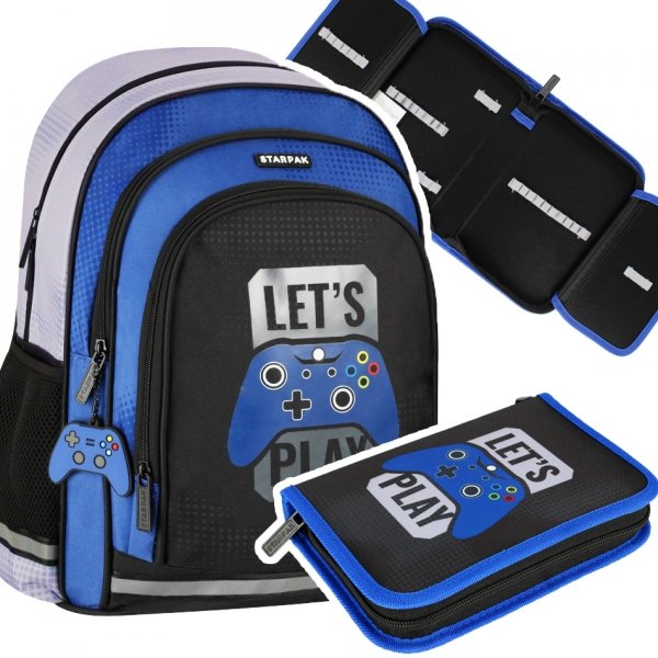 ZESTAW 2 el. Plecak wczesnoszkolny gra pady, GAMING PAD Starpak (527186SET2CZ)
