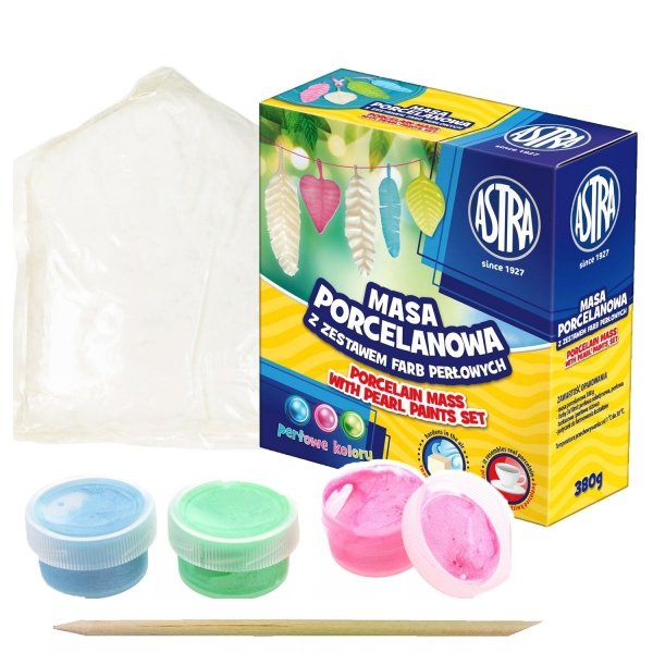 Masa porcelanowa + 3 kolory farb perłowych (336118018)