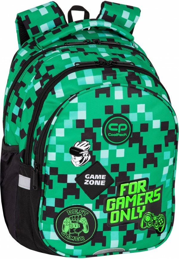 ZESTAW 3 el. Plecak wczesnoszkolny CoolPack JERRY 21 L gra, GAME ZONE (F029826SET3CZ)