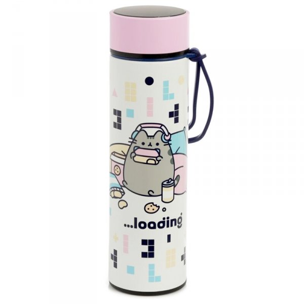 BUTELKA TERMICZNA PUSHEEN 530 ML Z TERMOMETREM TERMOS (BOT149)