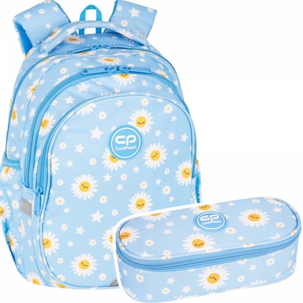 ZESTAW 2 el. Plecak wczesnoszkolny CoolPack JERRY 21 L stokrotki, DAISY SUN (F029834SET2CZ)