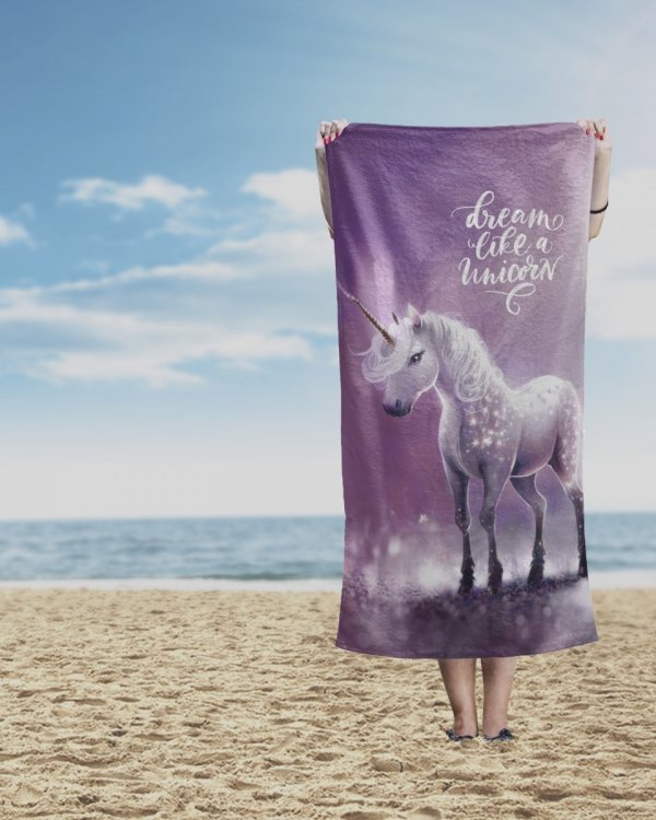 Ręcznik kąpielowy 70x140 UNICORN JEDNOROŻEC plażowy (WZ.91)