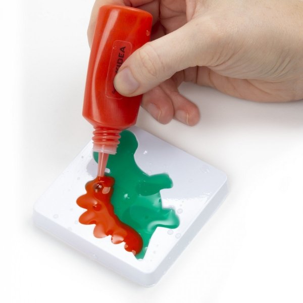 Magiczne żelowe zabawki 3D DINOZAURY 5 kolorów + brokat KIDEA (MZZ3DDKA)