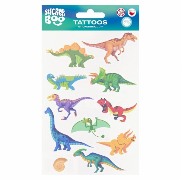 Tatuaż zmywalny STICKER BOO Dinozaury (540450)