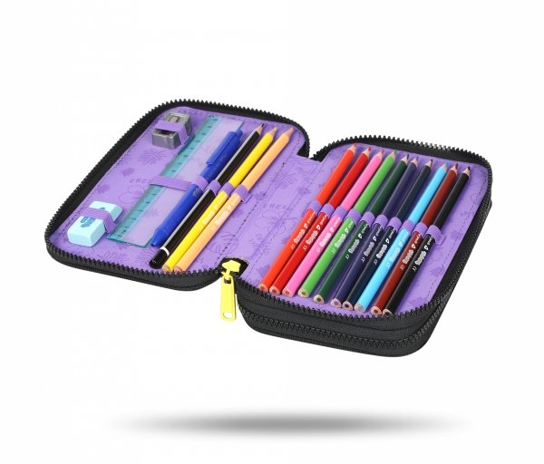 Piórnik CoolPack dwukomorowy z wyposażeniem JUMPER 2 STITCH NEON (F066886)