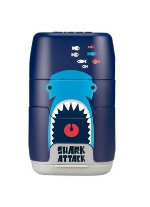 Temperówka podwójna z gumką do mazania Milan Shark Attack granatowa (4706116SRT)