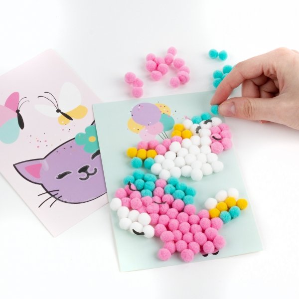 Pomponiaste wyklejanki UNICORN Jednorożec KIDEA (POWUKA)
