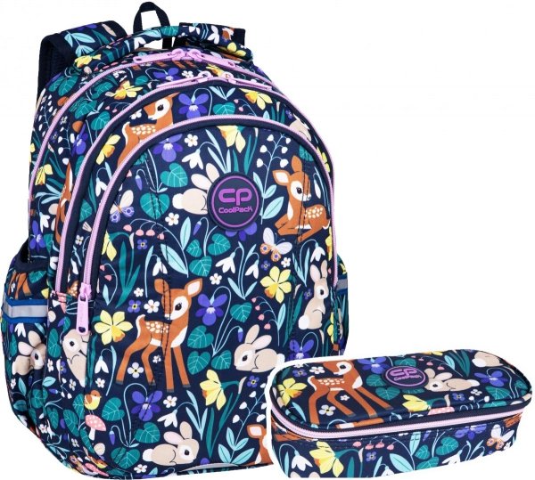 ZESTAW 2 el. Plecak wczesnoszkolny CoolPack JOY S 21L jelonek, OH MY DEER (F048664SET2CZ)