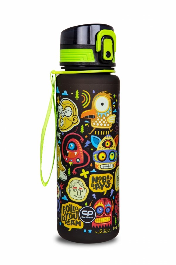 Bidon CoolPack BRISK potworki, SCARY STICKERS 600 ml (Z16696)