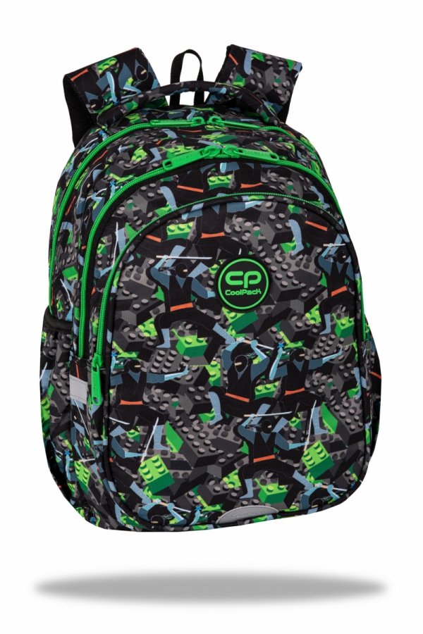 ZESTAW 2 el. Plecak wczesnoszkolny CoolPack JERRY 21 L klocki, KIDS FROM THE BLOCK (F029823SET2CZ)