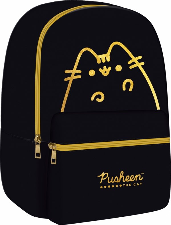 Plecak miejski młodzieżowy St.Right PUSHEEN GOLD Kot Kotek BP75 (75225)