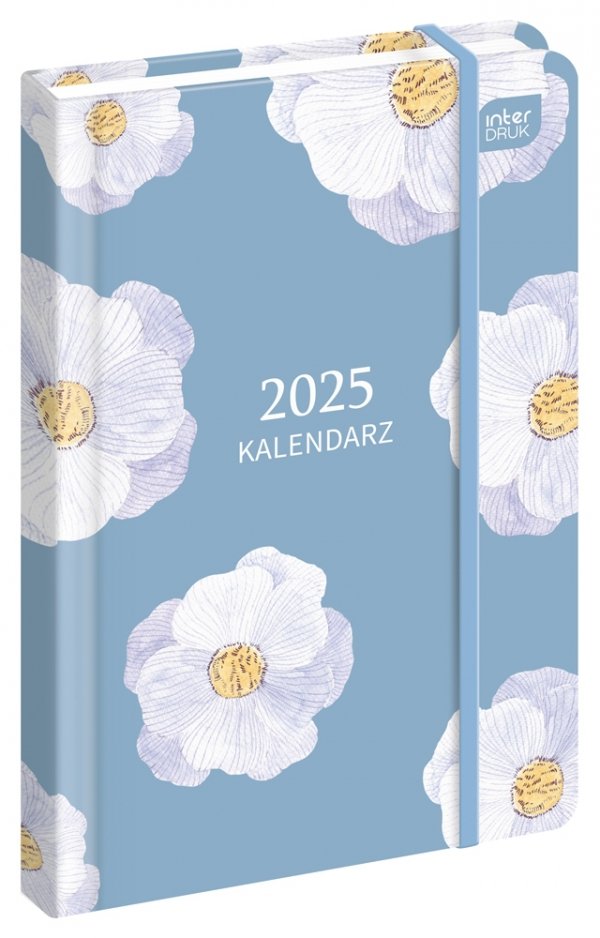 Kalendarz książkowy A6 GARDEN Kwiaty 192 strony 2025 (58530)