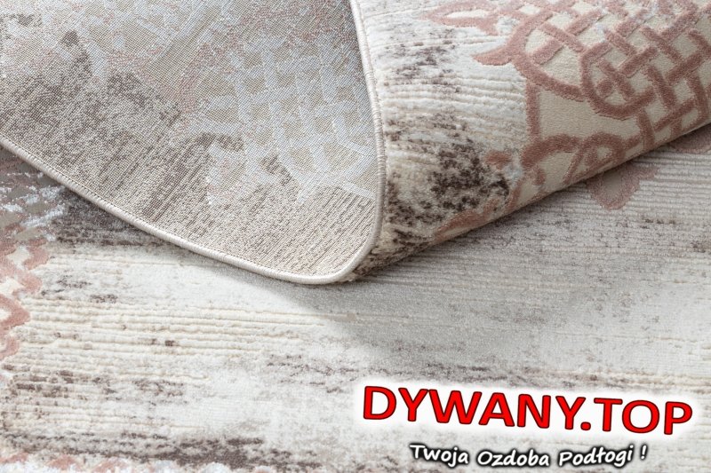 CORE W9797 rozeta jasny beż różowy