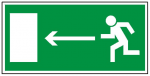 Kierunek do wyjścia drogi ewakuacyjnej w lewo (FF)