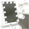 Lusterko do makijażu kosmetyczne podświetlane 12 LED Hollywood z 12 żarówkami USB 30 x 40 cm