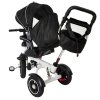 Rowerek trójkołowy Trike Fix V3 rower spacerówka 3w1 obracany 360 wolne koło czarny