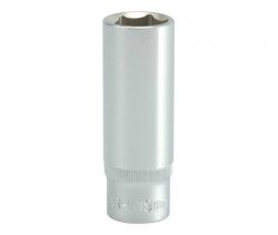 NASADKA DŁUGA 6-KĄTNA CHROMOWANA 1/2'' 19MM