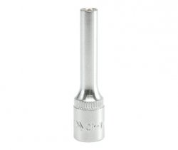 NASADKA DŁUGA 6-KĄTNA CHROMOWANA 1/4'' 4MM