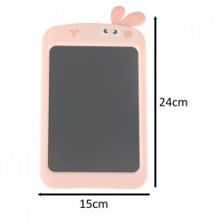 Tablet graficzny do rysowania dla dzieci znikopis tablica ekran LCD 8,5' królik róż