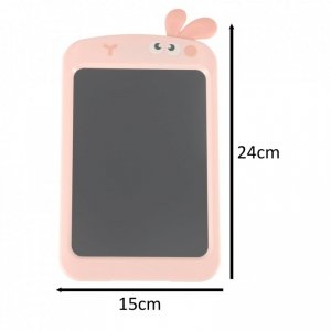 Tablet graficzny do rysowania dla dzieci znikopis tablica ekran LCD 8,5' królik róż
