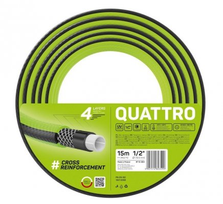 WĄŻ OGRODOWY QUATTRO 1/2&#039;&#039; 15M