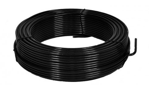 DRUT OCYNKOWANY POKRYTY  PCV. 2.0MM . CZARNY...